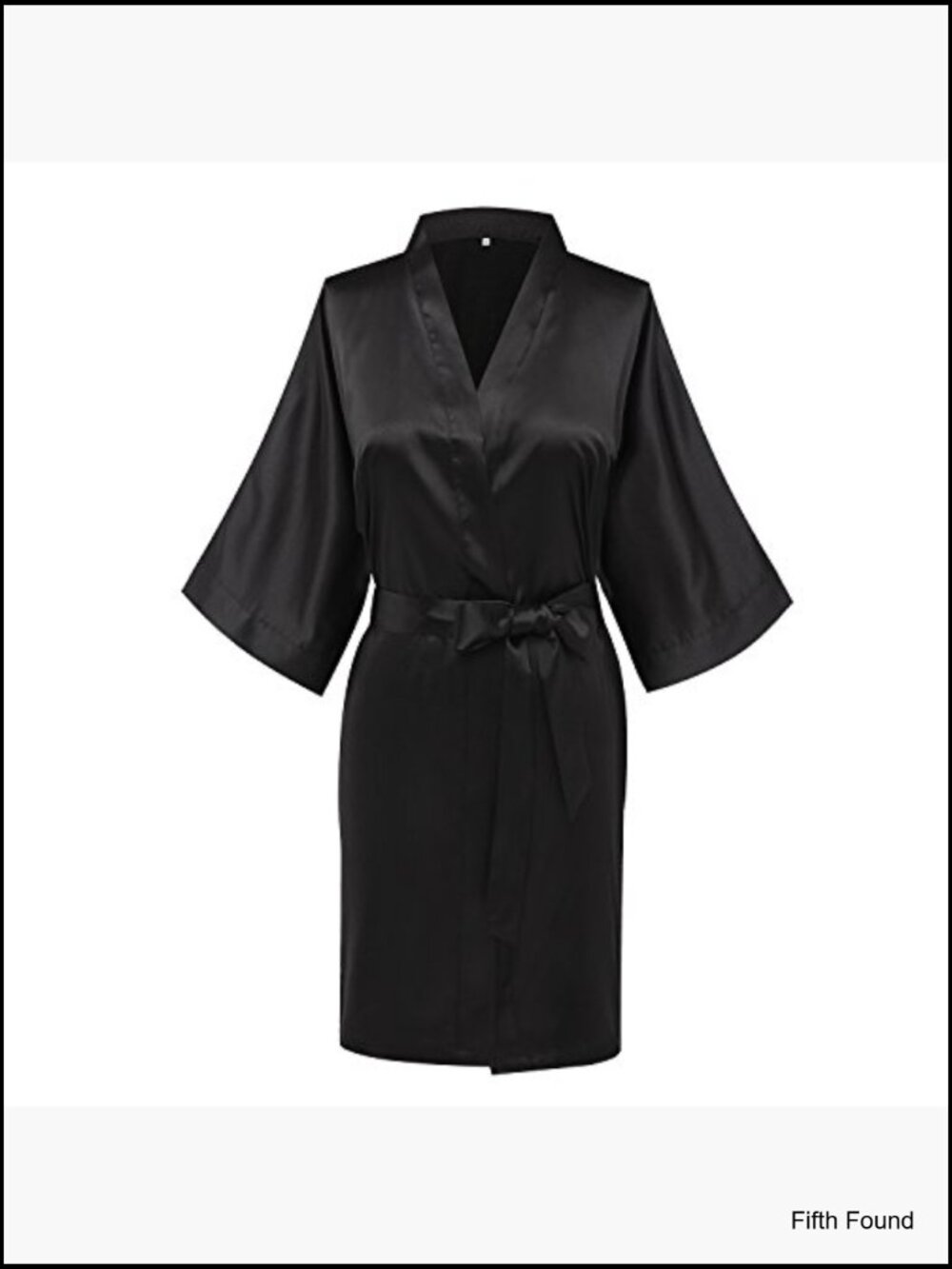 Satin Kimono Robe Silky Bathrobe Bride Bridesmaid Wedding Loungewear - Picture 5 of 7